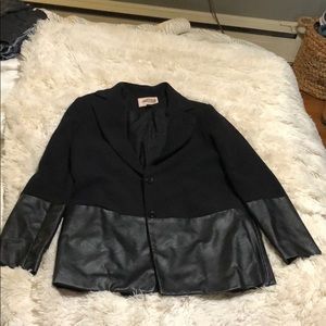Forever 21 Leather/Wool Jacket